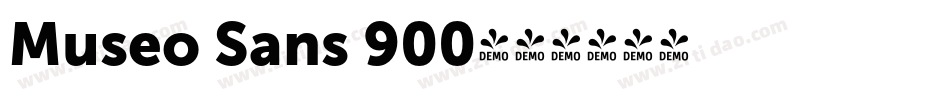 Museo Sans 900字体转换